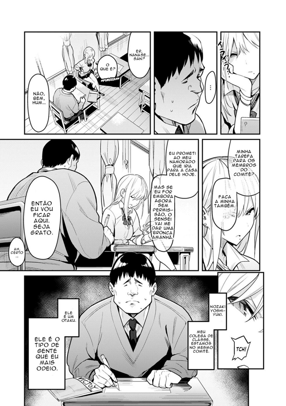 [Enokido] Bijyo to Yajyuu ~Gyaru to Kimoota~ [Portuguese] [Descensored] - Page 4