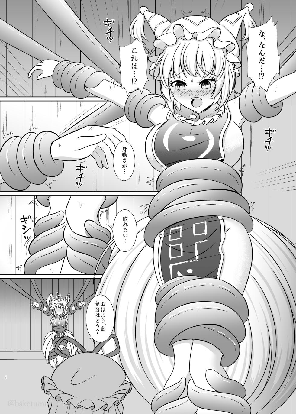 [Baketumuri Bokujou (Baketumuri)] Niku no Ori Yakumo Ran (Touhou Project) [Digital] - Page 3