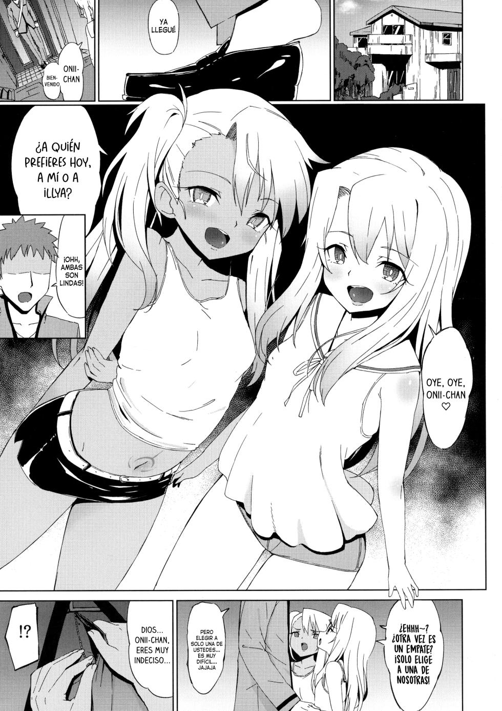 (SC2017 Summer) [Momoyuukaku (Tear)] Oshiete Onii-chan | Dinos, Onii-chan (Fate/kaleid liner Prisma Illya) [Spanish] [Traducciones Necesarias] - Page 3