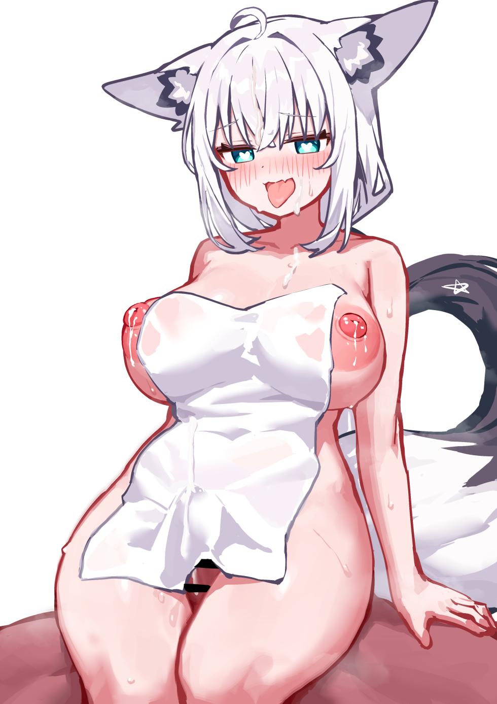 [Deaver] Ero Fox's Thigh Job in the Bathroom (Hololive) - Page 9