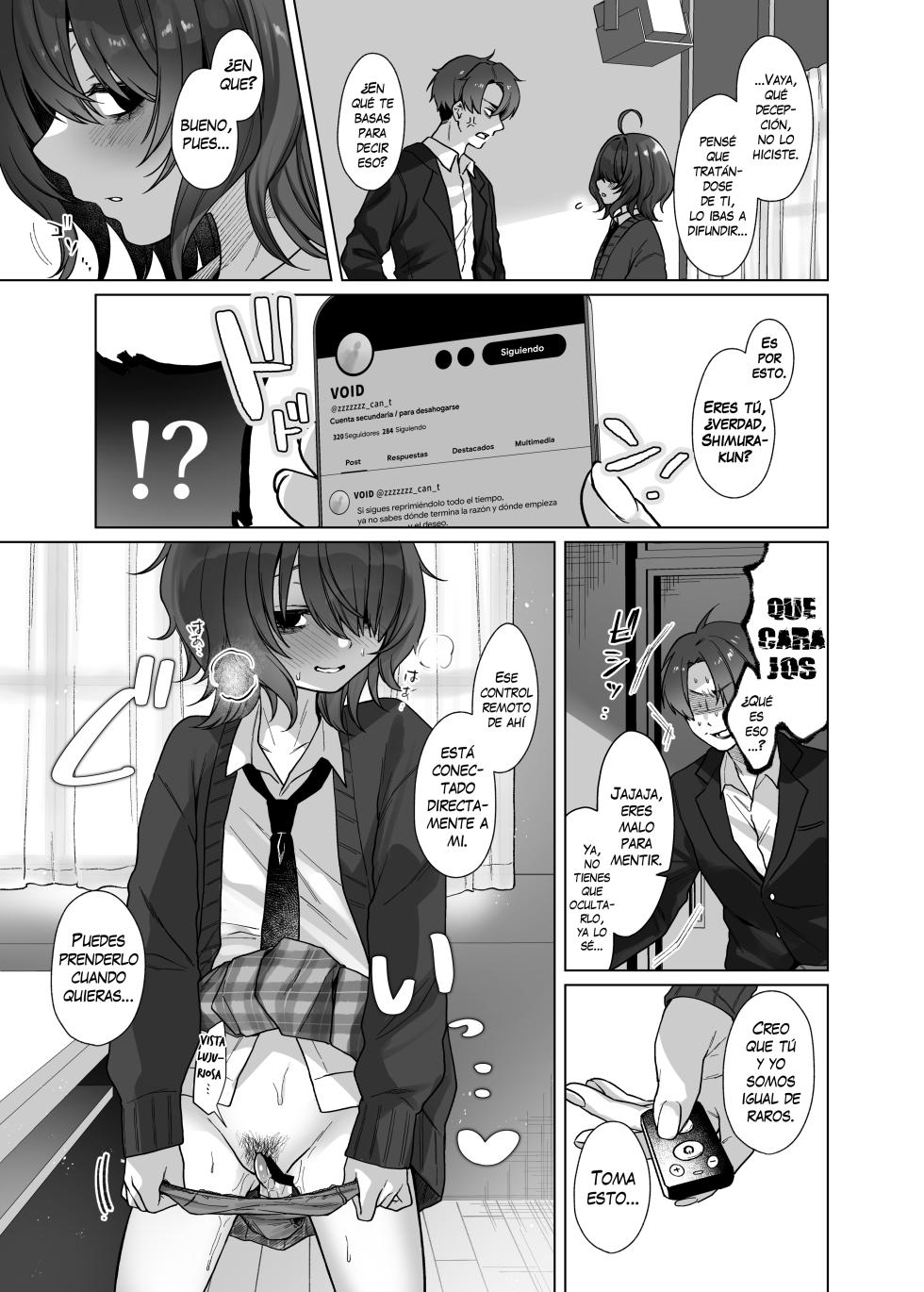 [Himitsukessya Usagi (Dancyo)] Naraku-san wa, Thrill ni Koishiteru. | Naruka-san le  fascina vivir al limite. [Spanish] [Erwin Pry] - Page 9