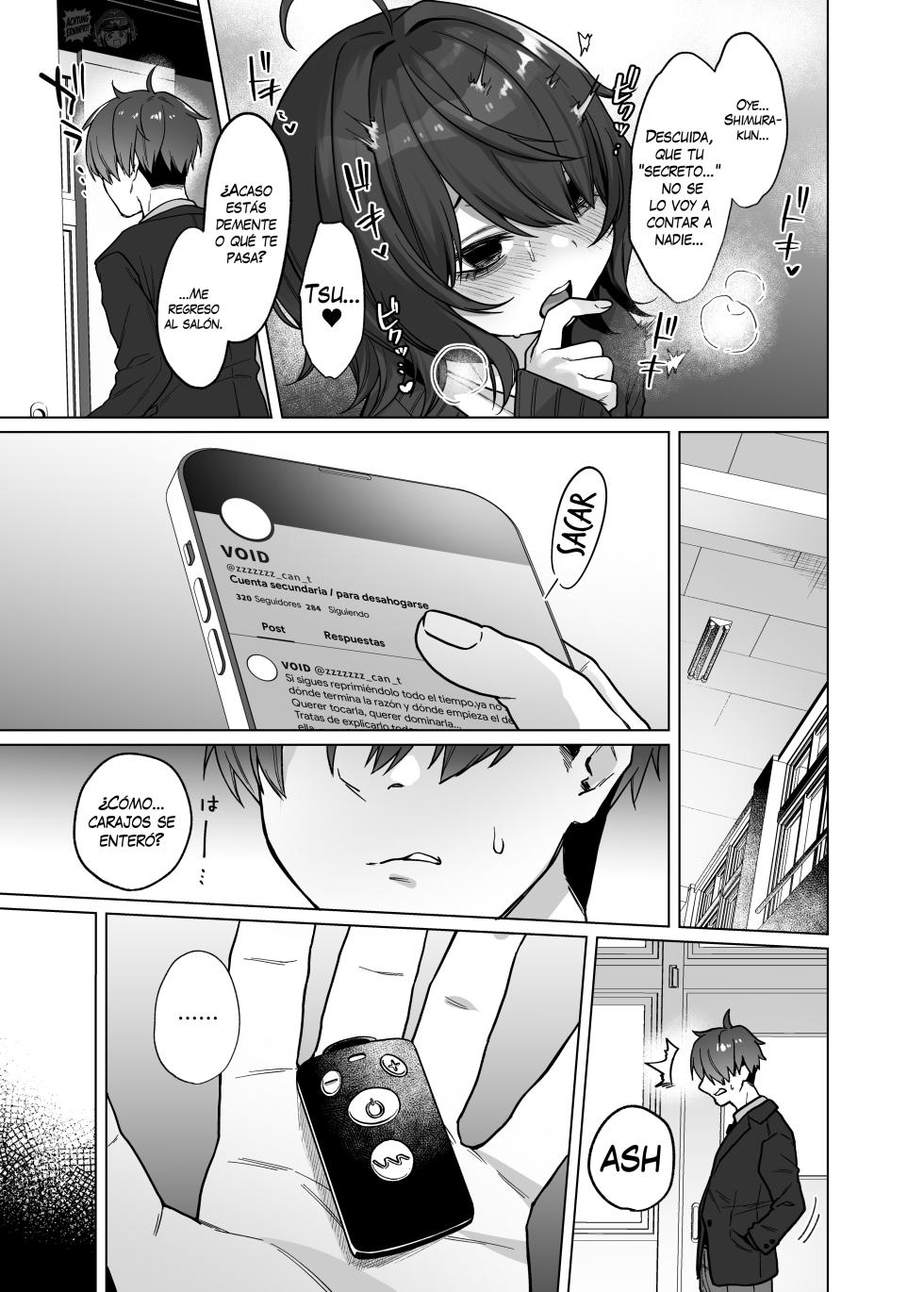 [Himitsukessya Usagi (Dancyo)] Naraku-san wa, Thrill ni Koishiteru. | Naruka-san le  fascina vivir al limite. [Spanish] [Erwin Pry] - Page 11