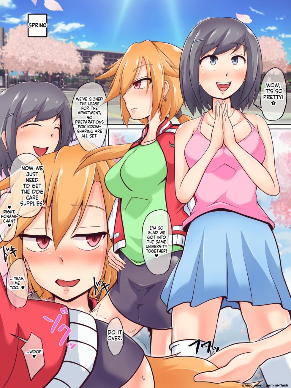 [Hinotama Firearms (Hinotama Haru)] JD Couple to Inu no Seikatsu - Doggy life of the university women couple. - Page 4