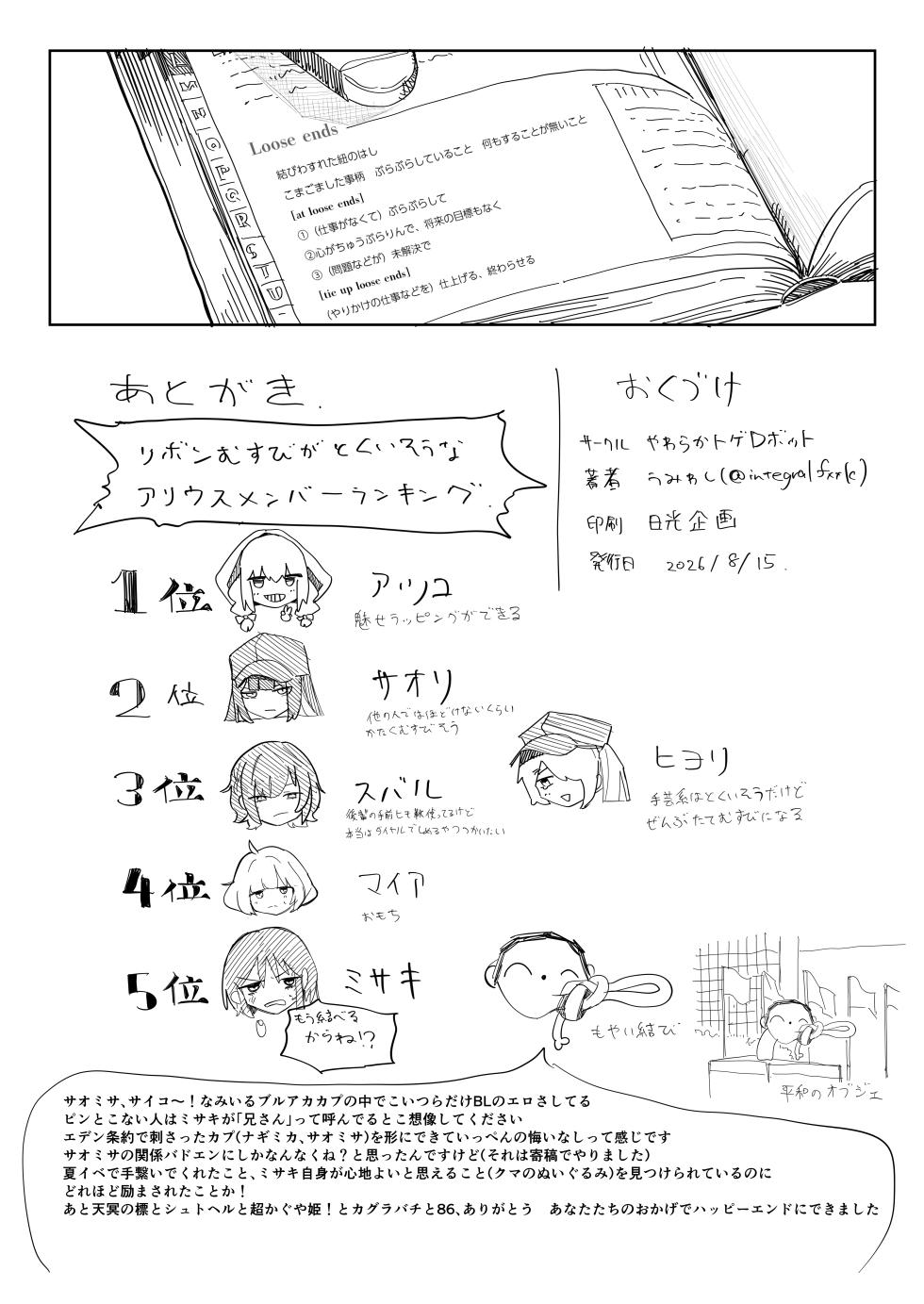 [Yawaraka Toge Robot (Umiwashi)] Loose Ends (Blue Archive) [Digital] - Page 30