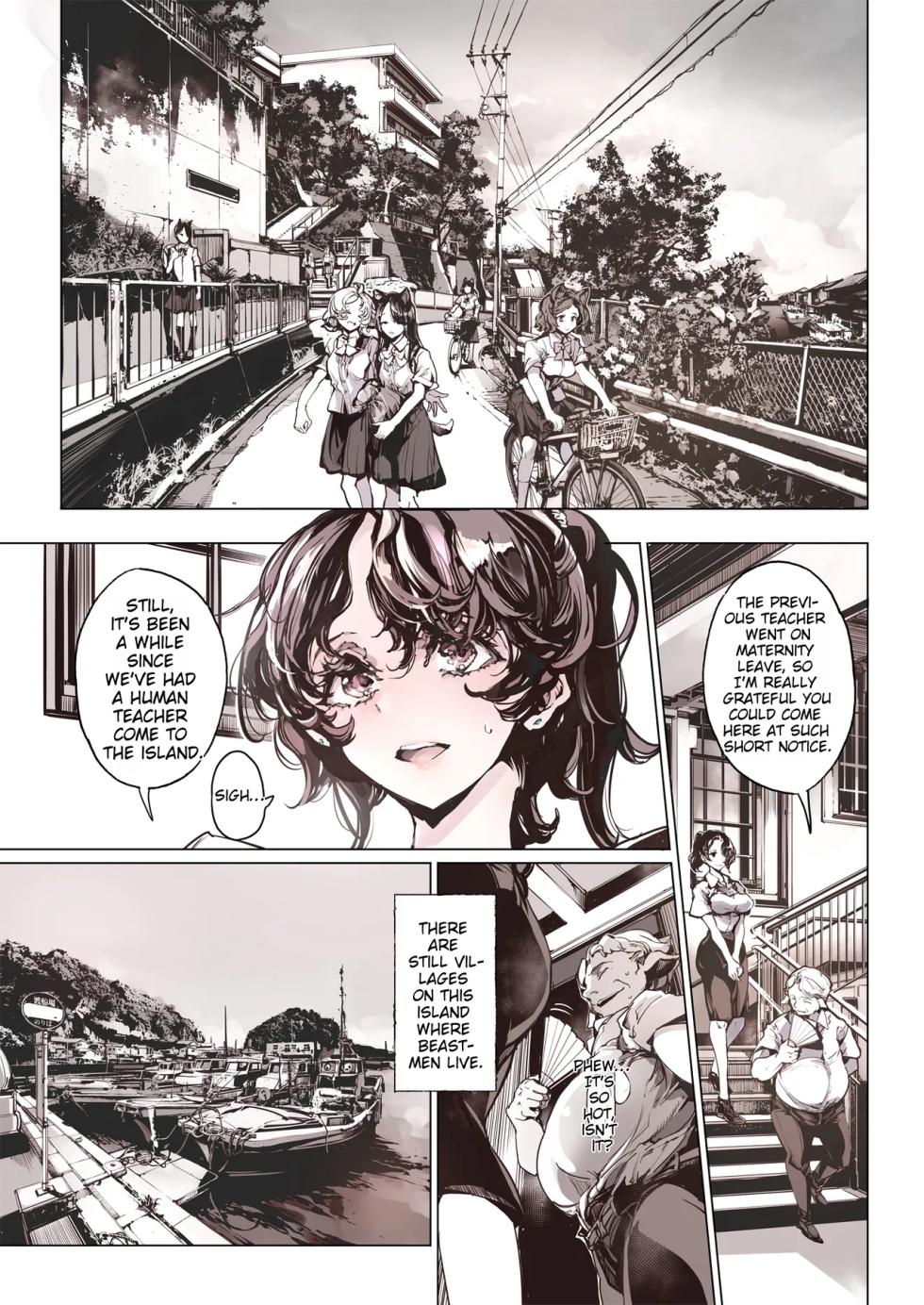 [The Eternal Organ from 70's Generation (Ohagi-san)] Lycanthropos no Seijijou 2 - Lycanthropos's Sex Life 2 [Digital] [MTL] - Page 4