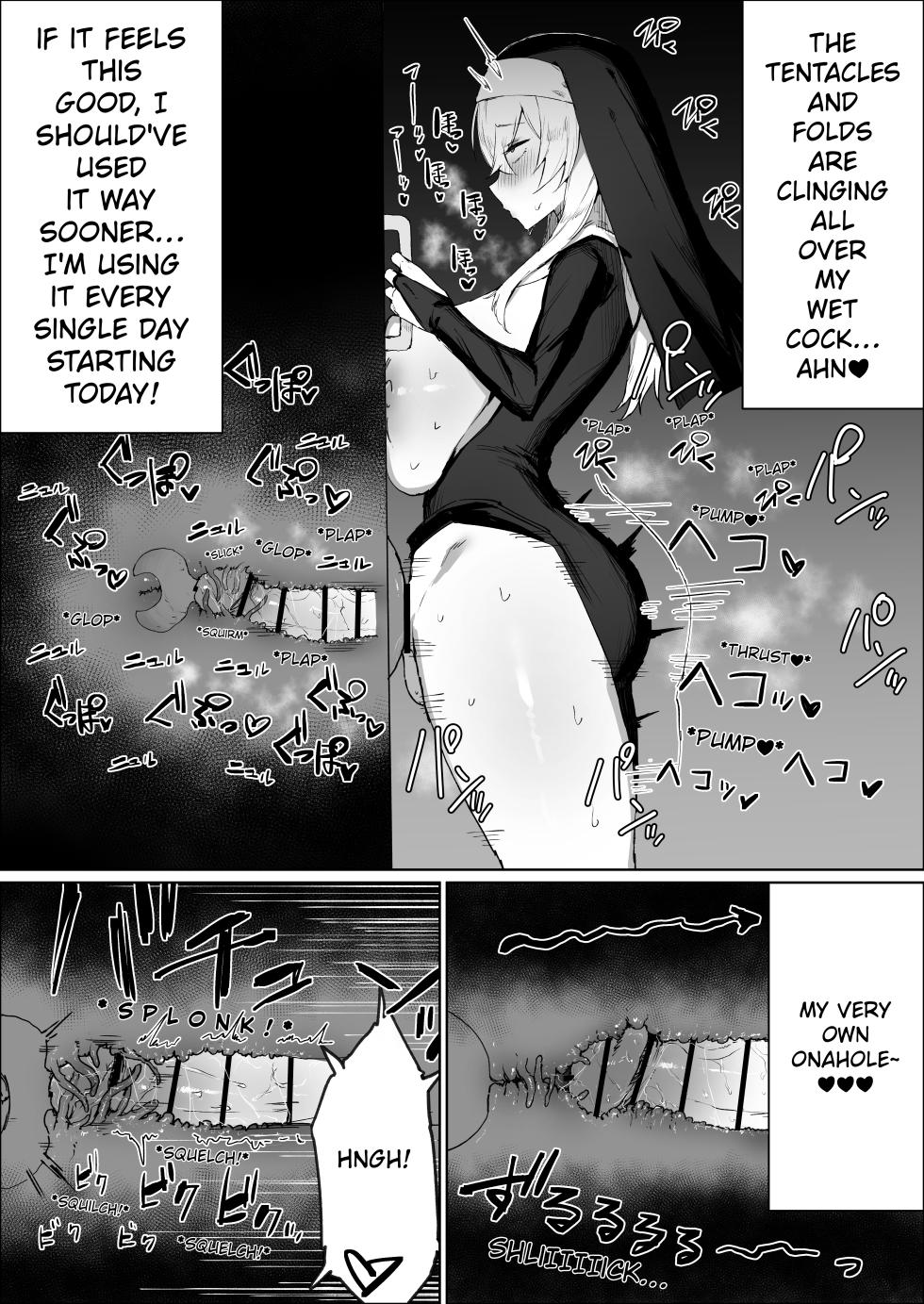 [Kataku no Hito (Muso)] The Story Of A Futanari Nun Jerking Off In The Confessional Booth - Page 15