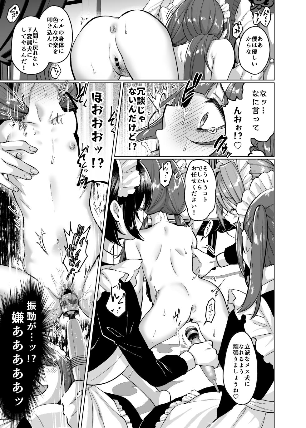 [Himitsukessya Usagi (Dancyo)] Oyashiki Wonderful Life ~ Maid Saiyou da to Omottara, Inu ni Saremashita ~ [Digital] - Page 15