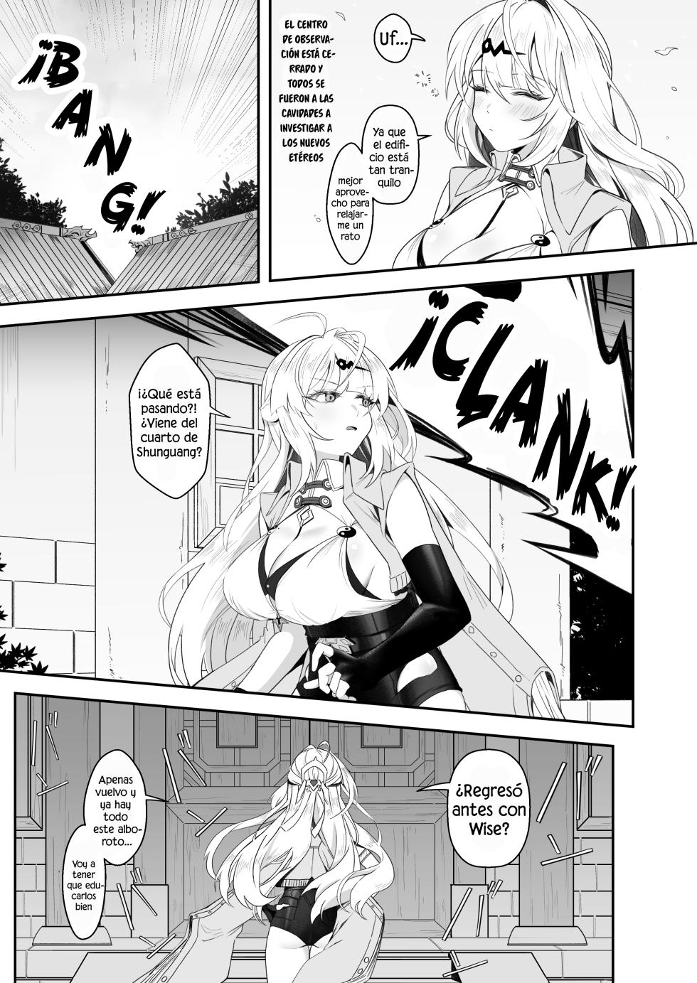 [HatoDEVILbu (Hato Hato Jojo)] Shishou! Nozoku no Yamete Hayaku Tasuketekudasai! | ¡Maestra! ¡Deje de espiar y ayúdeme! (Zenless Zone Zero) [Spanish]  [Elpis Eros Traduccion] [Digital] - Page 5