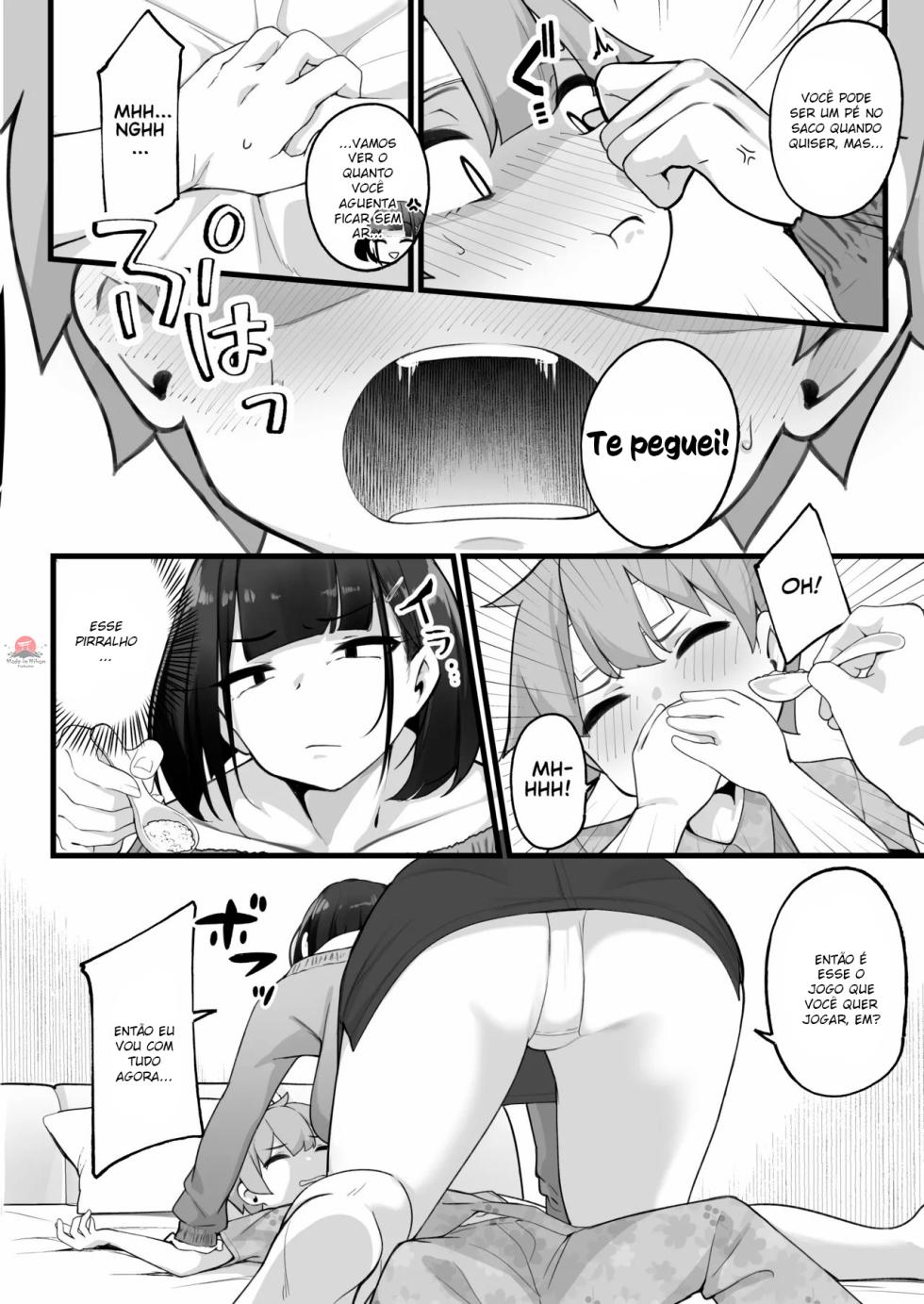 [Jajujo (Jovejun.)] if Boku to Gasatsu na Onee no Seiyoku Shori Seikatsu ~Docchi no Ana ga Kimochi Ii no? Hen~ | My Sexual Life With My Boyish Big Sister! Whose hole feels better? [pt-BR] {Bakai.org} [Digital] - Page 39