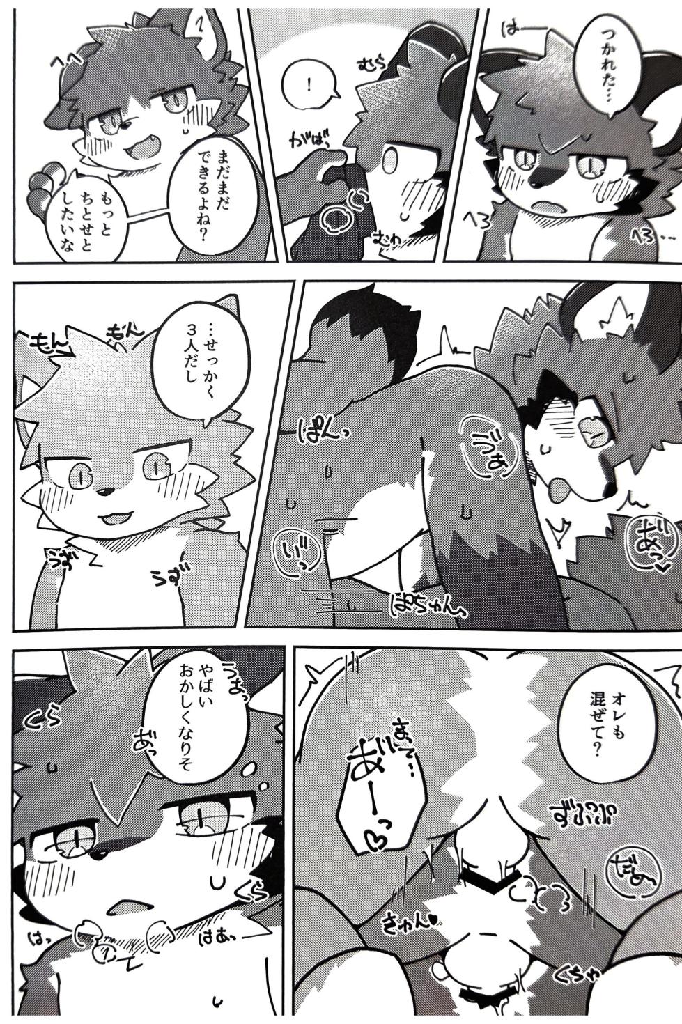 (Kemoket 15) [Tsukiriyomi (Tsukio)] 狐狗狸3P - Page 35