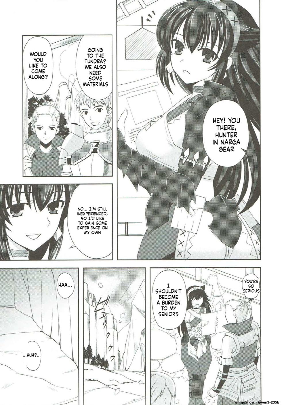 (C81) [Chococornet (Tenro Aya)] Narga Musume Oishii desu (Monster Hunter) [English] [SCANMTL] - Page 3
