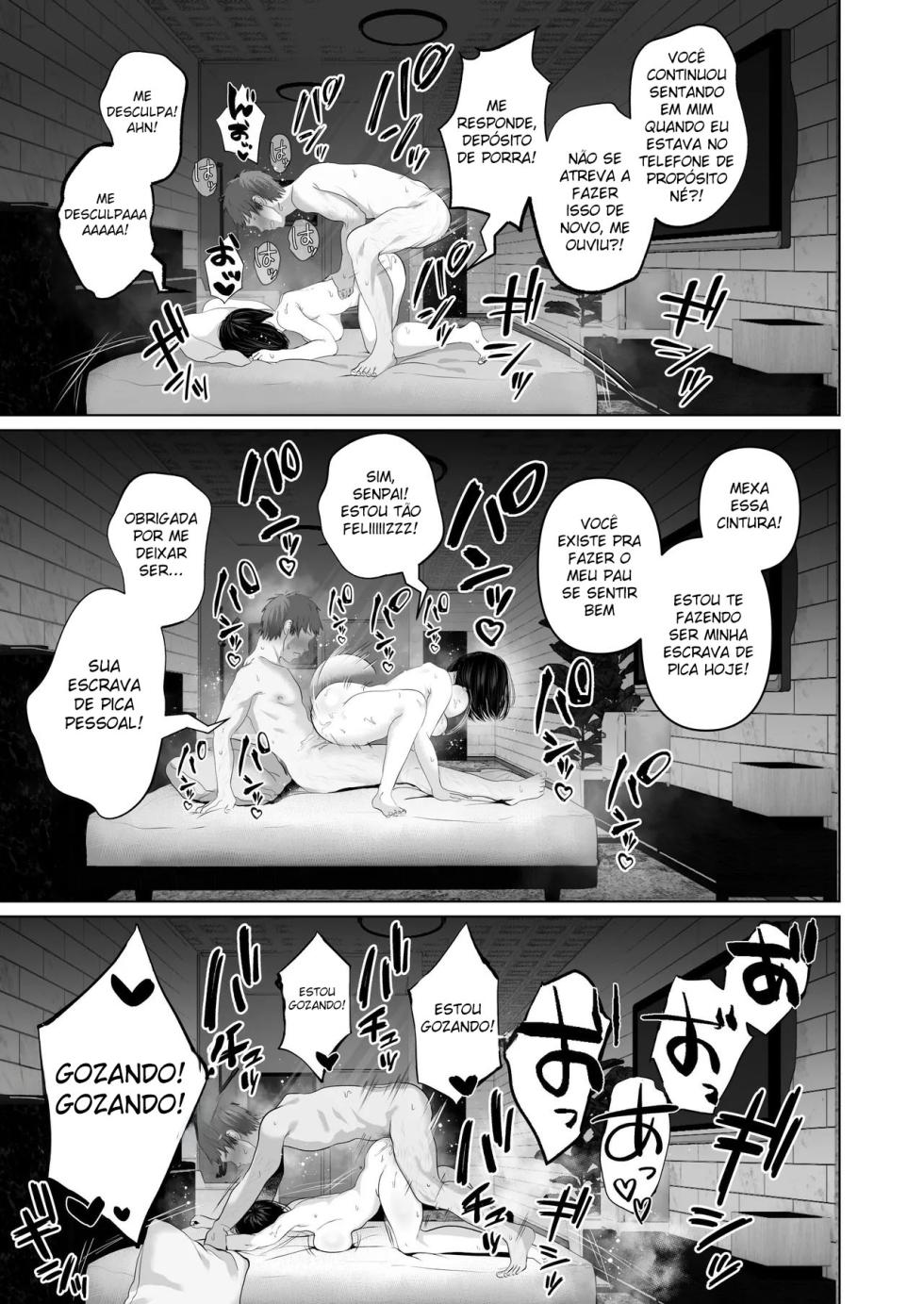 [Torotoro Yume Banana (Yumeki Banana)] Zettai, Naisho ni Dekimasuyo ~Jimi Kyonyuu Muchimuchi Kouhai ga Kanojo Mochi no Ore ni Semattekite Dosukebe Uwaki Namanakadashi~ [Portuguese-BR] [Digital] - Page 34