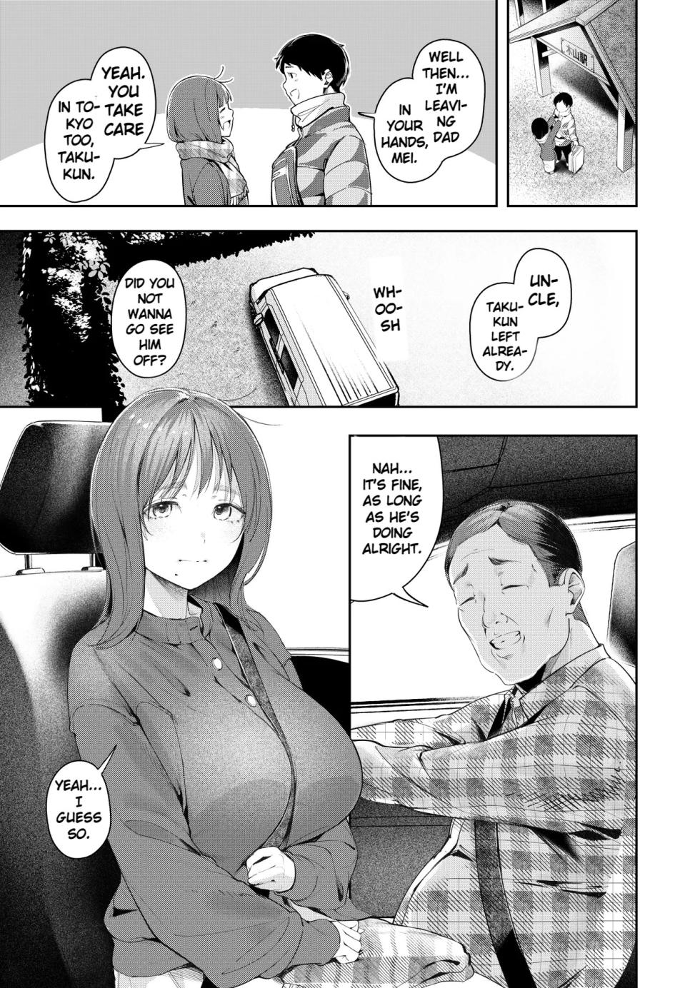 [Mori no Hito (Kiyama Hito)] While My Childhood Friend Was Away in Tokyo I Slept With His Dad [English] [Digital] - Page 3