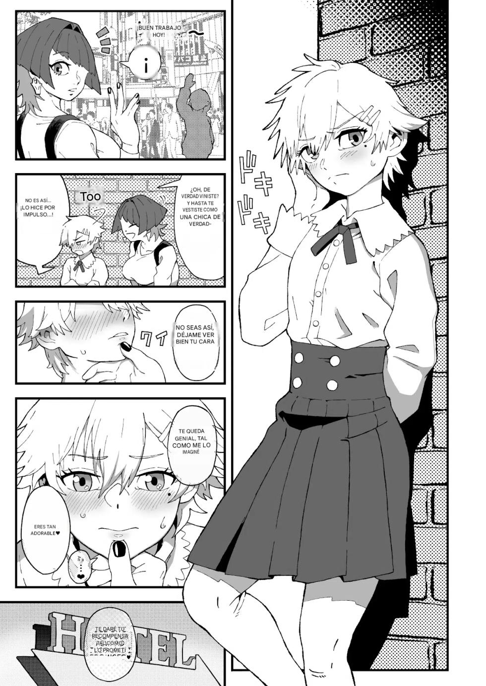 (Ekataraf) Off-Pako Shippai!? Futanari Mangakka no Kanojo ni Natta Ore Español - Page 9