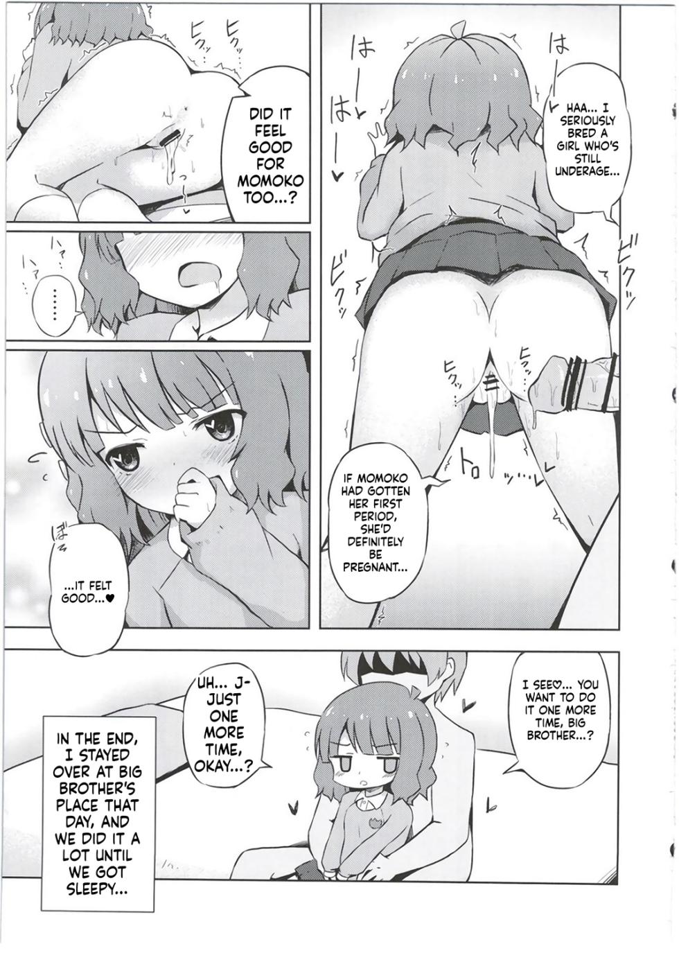 [Nna Timun (yurarin)] Onii-chan... Momoko, AV Joyuu datte Dekiru yo (THE IDOLM@STER MILLION LIVE!)[English][ScanMTL] - Page 22