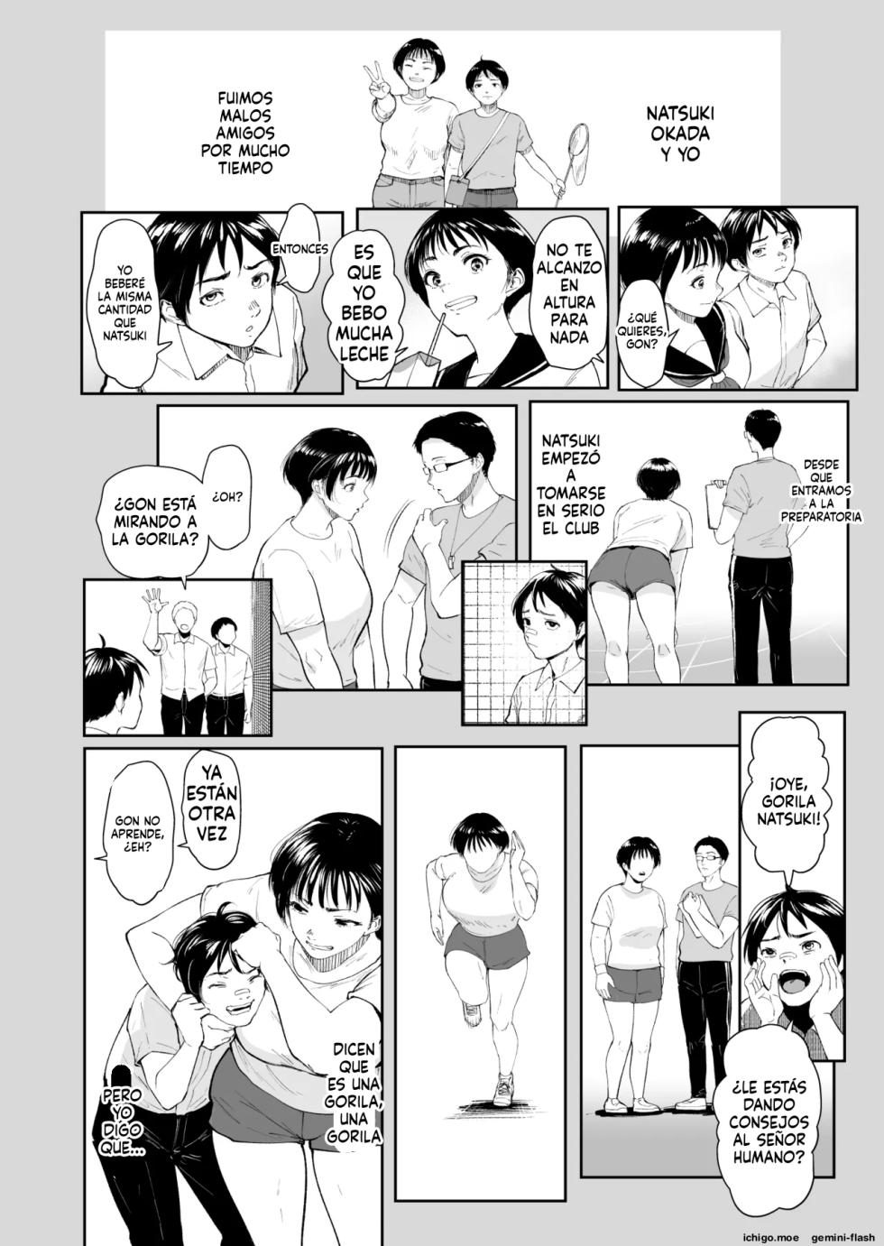 [Armjaw (Armjaw)] Natsuki no Natsu  Ore no Kyonyuu Osananajimi wa Natsu no Aida ni Otona no Te de Mesu ni Sareteita [Spanish] [Digital] - Page 3