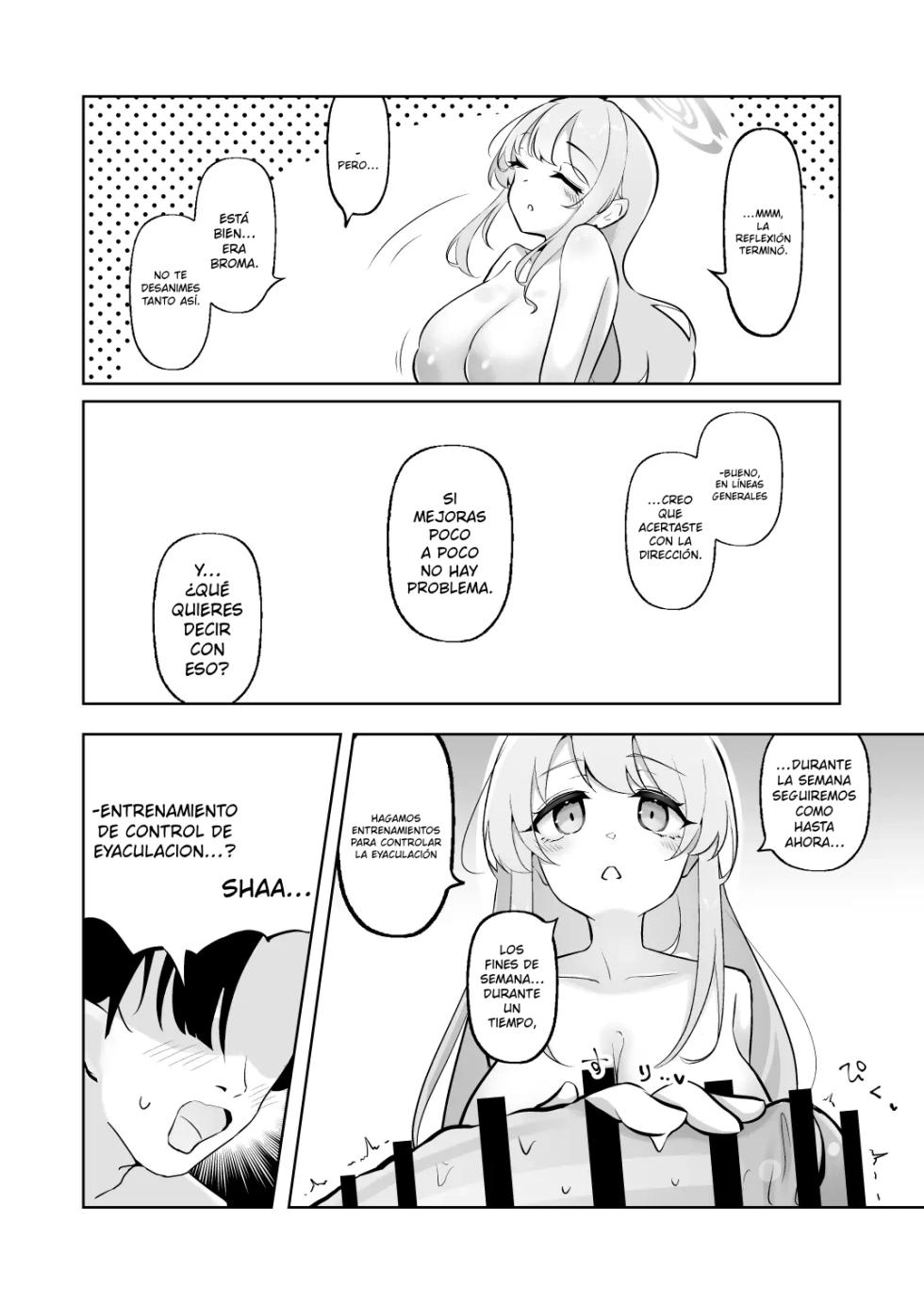 [Wafuerotei (Wafueroi)] Shinkon Eimi to Soku Nuki Doppyun Amaama Seiyoku Kanri Seikatsu｜Amy, Recién Casada, y una Corrida Inmediata una vida sexual dulce y llena de control de la lujuria (Blue Archive) [Spanish] [MixScanlation] [Digital] - Page 23