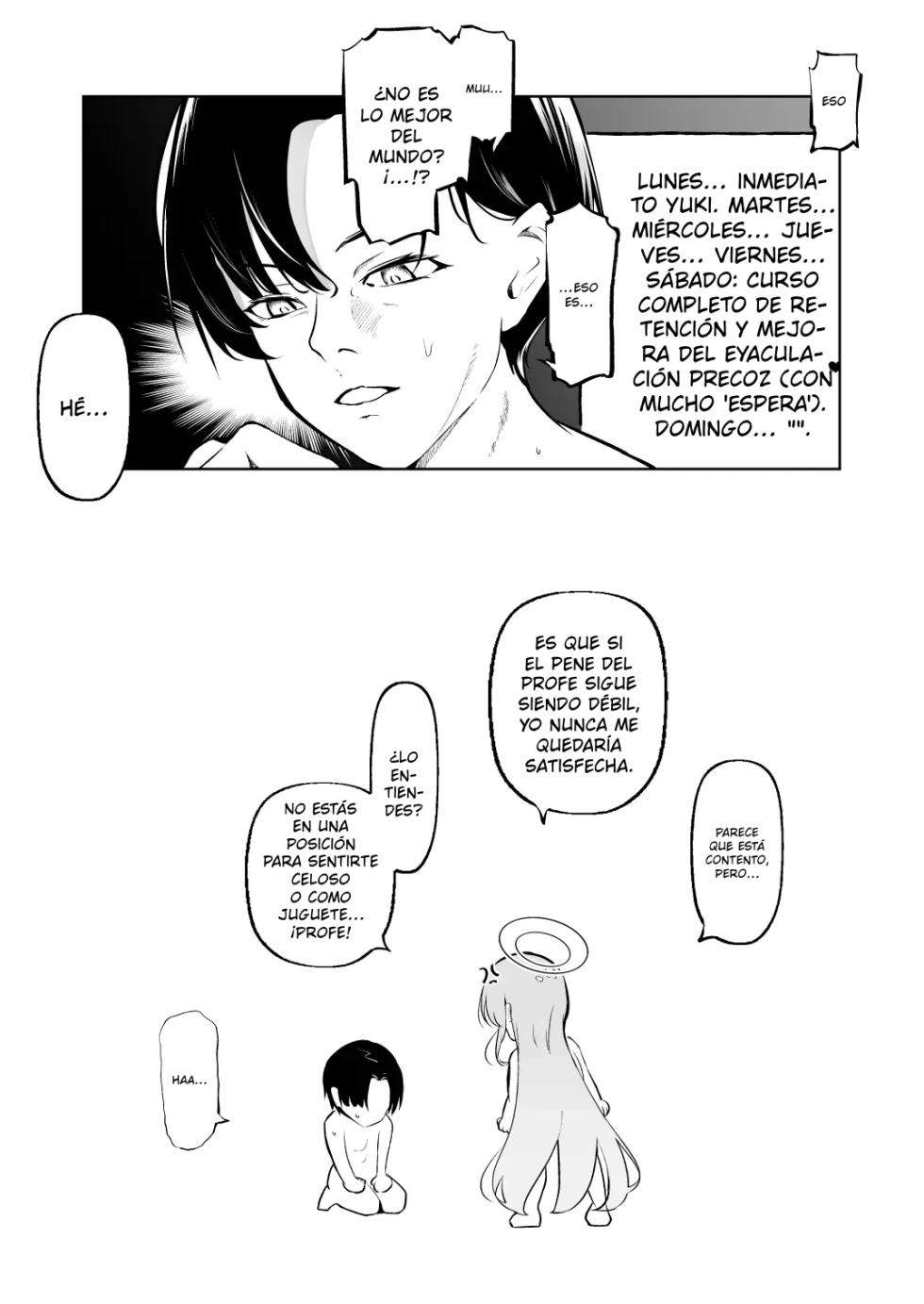 [Wafuerotei (Wafueroi)] Shinkon Eimi to Soku Nuki Doppyun Amaama Seiyoku Kanri Seikatsu｜Amy, Recién Casada, y una Corrida Inmediata una vida sexual dulce y llena de control de la lujuria (Blue Archive) [Spanish] [MixScanlation] [Digital] - Page 24