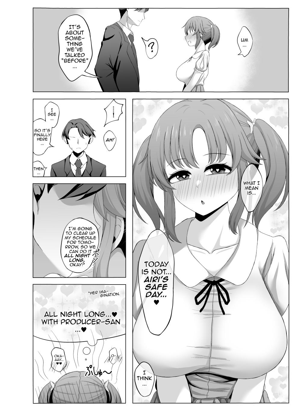 [Giniro Ringo Hatake (Mukae)] Totoki Airi to Hitobanjuu Kozukuri Sex Suru Hon | A Book About Having Baby-Making Sex with Totoki Airi All Night Long (THE IDOLM@STER CINDERELLA GIRLS) [English] [DeppoTL] [Digital] - Page 6