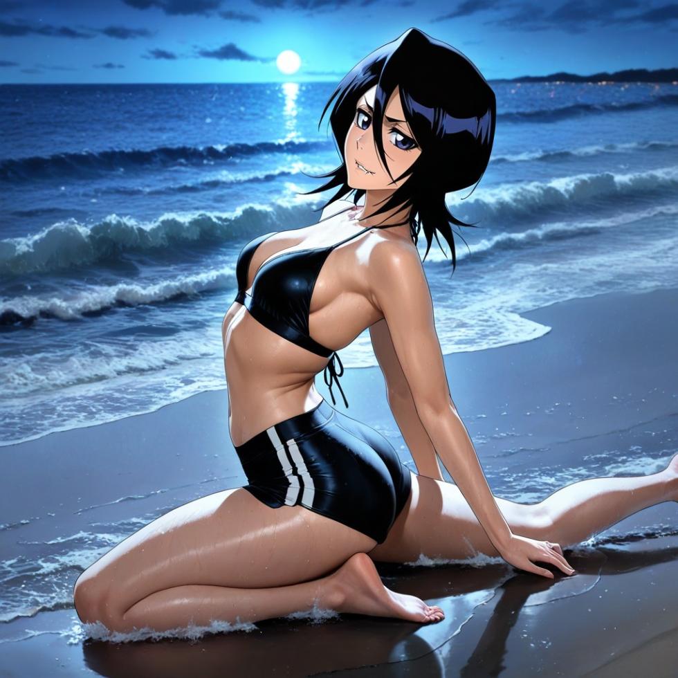 (Patreon - WaifuRain) Rukia Kuchiki From Bleach Tentacles Opening/ Yoruichi & Orihime Afterstory [AI Generated] - Page 16