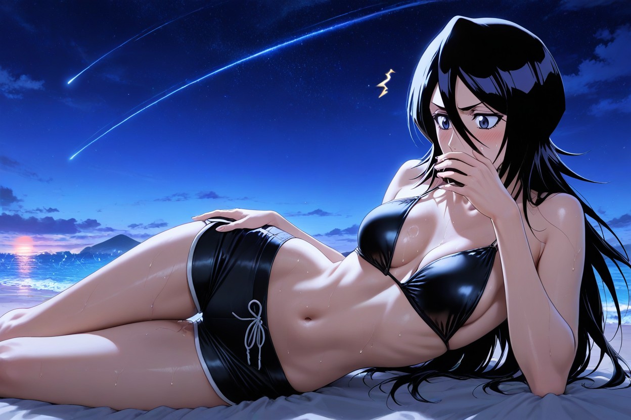 (Patreon - WaifuRain) Rukia Kuchiki From Bleach Tentacles Opening/ Yoruichi & Orihime Afterstory [AI Generated] - Page 21