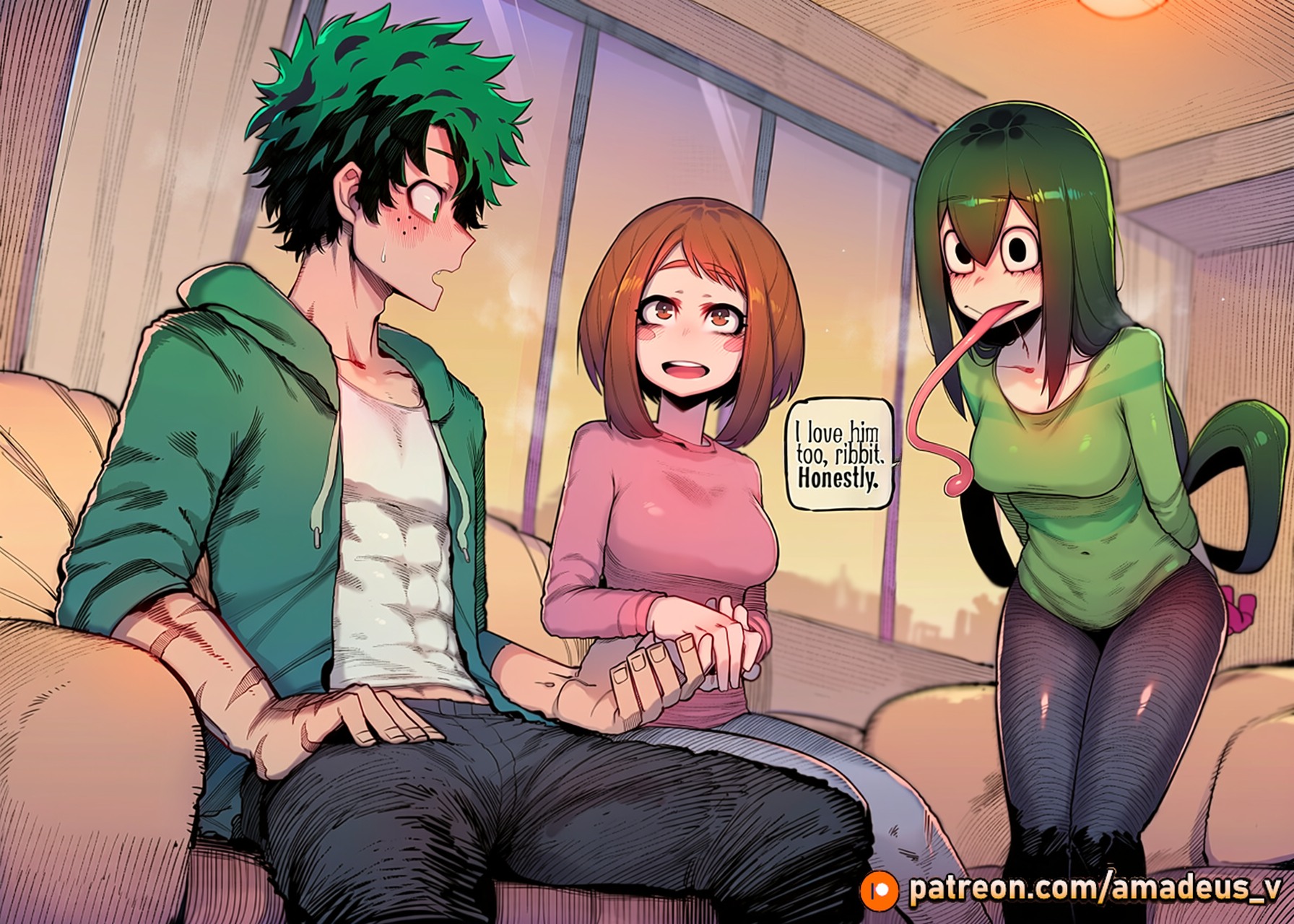 [Amadeus V] Number One Harem (Deku x UA Girls) [English] [Comic] [AI Generated] - Page 4