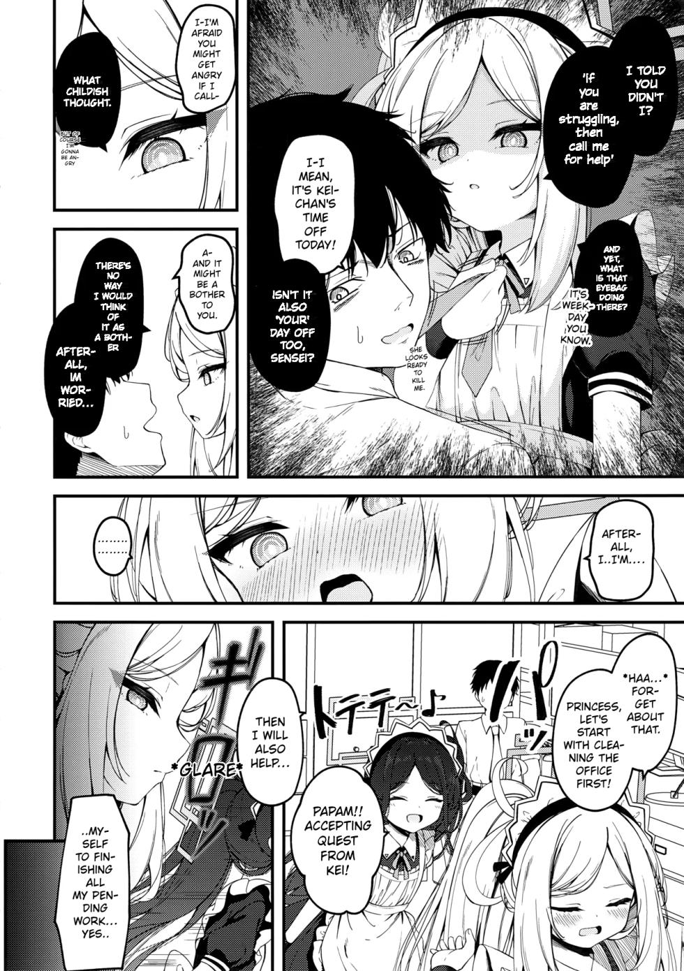 (Sensei, Nagoya demo Ganbatte Ikimashou! 5) [Tsukuten (Madoka Tsukumo)] Maid Made Married (Blue Archive) [English] - Page 3
