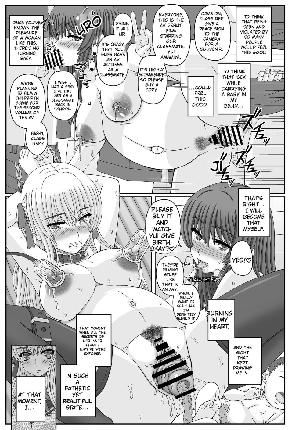 [Shiawase Kyouwakoku (Shiawase no Katachi)] Iinchou wa Class no Ninshin Pet 4 + Oro Yui Hen (AI-Translated) - Page 7
