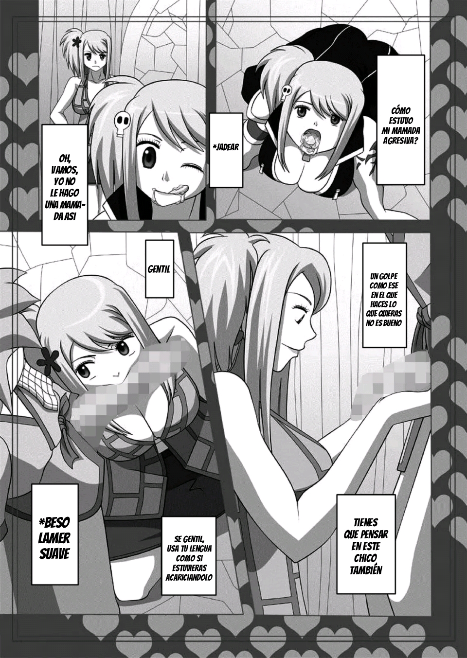 [NAVY (Kisyuu Naoyuki)] Okuchi no Ehon Vol. 36 Sweethole -Lucy Lucy-｜Una mamada de Lucy y ¿de Lucy？(Fairy Tail) [Spanish] [JFairy Traslate] [Digital] - Page 9