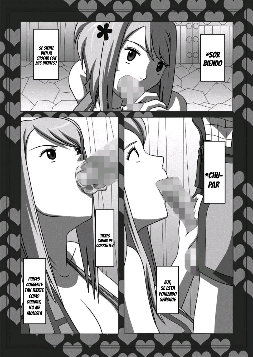 [NAVY (Kisyuu Naoyuki)] Okuchi no Ehon Vol. 36 Sweethole -Lucy Lucy-｜Una mamada de Lucy y ¿de Lucy？(Fairy Tail) [Spanish] [JFairy Traslate] [Digital] - Page 11