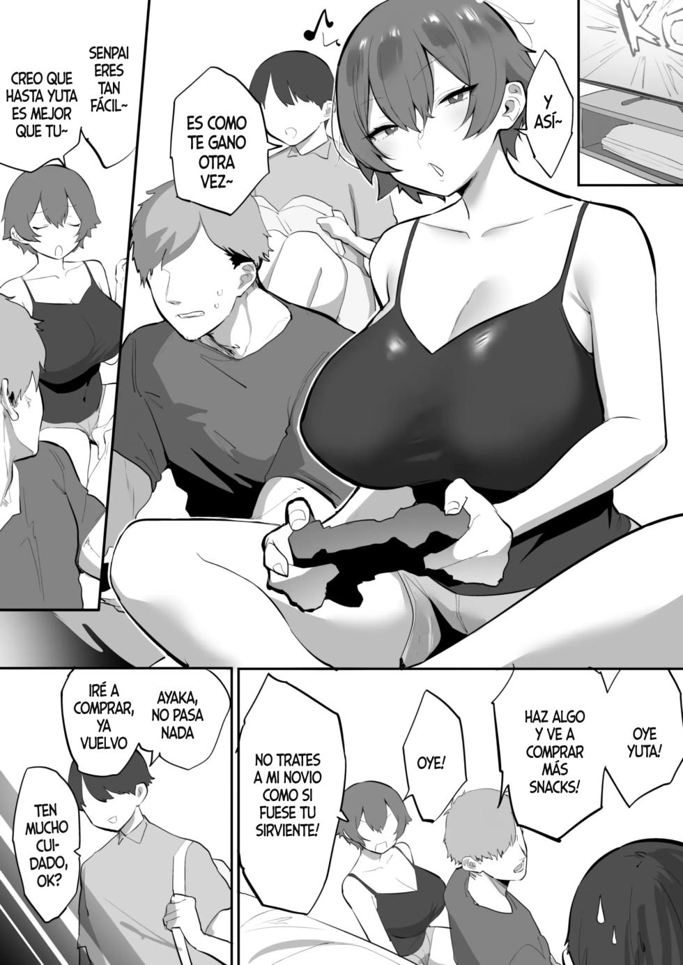 [Ofuton de Suyaa (Mitsudoue)] Boyish NTR & Hitozuma Osusowake｜Tomboy NTR & Compartiendo una Mujer Casada [Spanish] [P7Neko] - Page 2