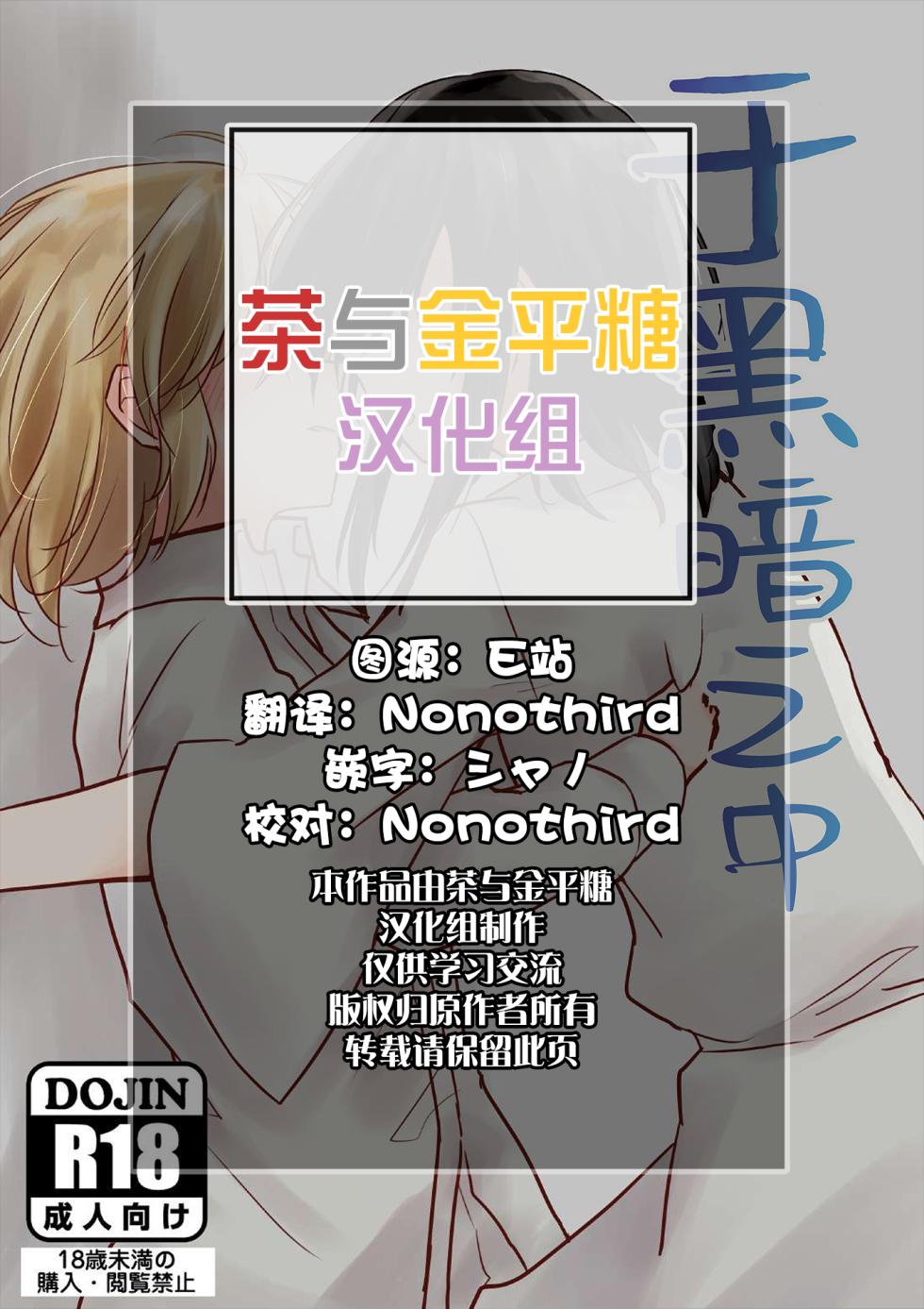 [Kageichiba (Kageochi)] Kurayami no Naka de | 于黑暗之中 (Touhou Project) [Chinese] [茶与金平糖汉化组] - Page 2