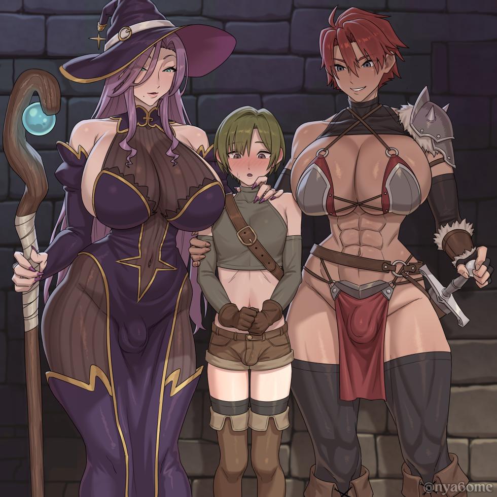 Rookie Adventurer Boy Becomes a Fleshlight for Futanari Adventurers (redraw) [decensored] [text cleaned] - Page 1