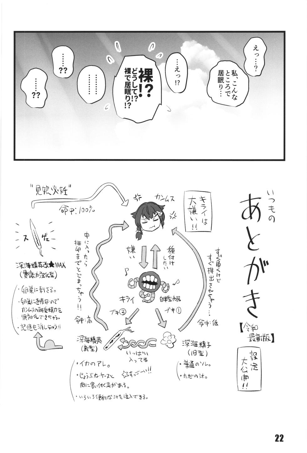 (C108) [M.A.D WORKS (Tamu)] Kawaisou na Kujira  - The ill-fated whale (Kantai Collection -KanColle-) - Page 21