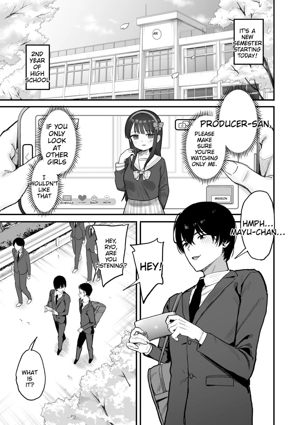 [Amagami Honpo (Manno)] Nijigen Otaku no Ore ga Tenkou Shite Kita Kyonyuu Idol ni Otosareru made - A 2D Otaku Falls for the Curvy Idol Transfer Student | How I, a 2D-Obsessed Otaku, Fell for the Busty Idol Who Transferred to My School [English] [Digital] - Page 3