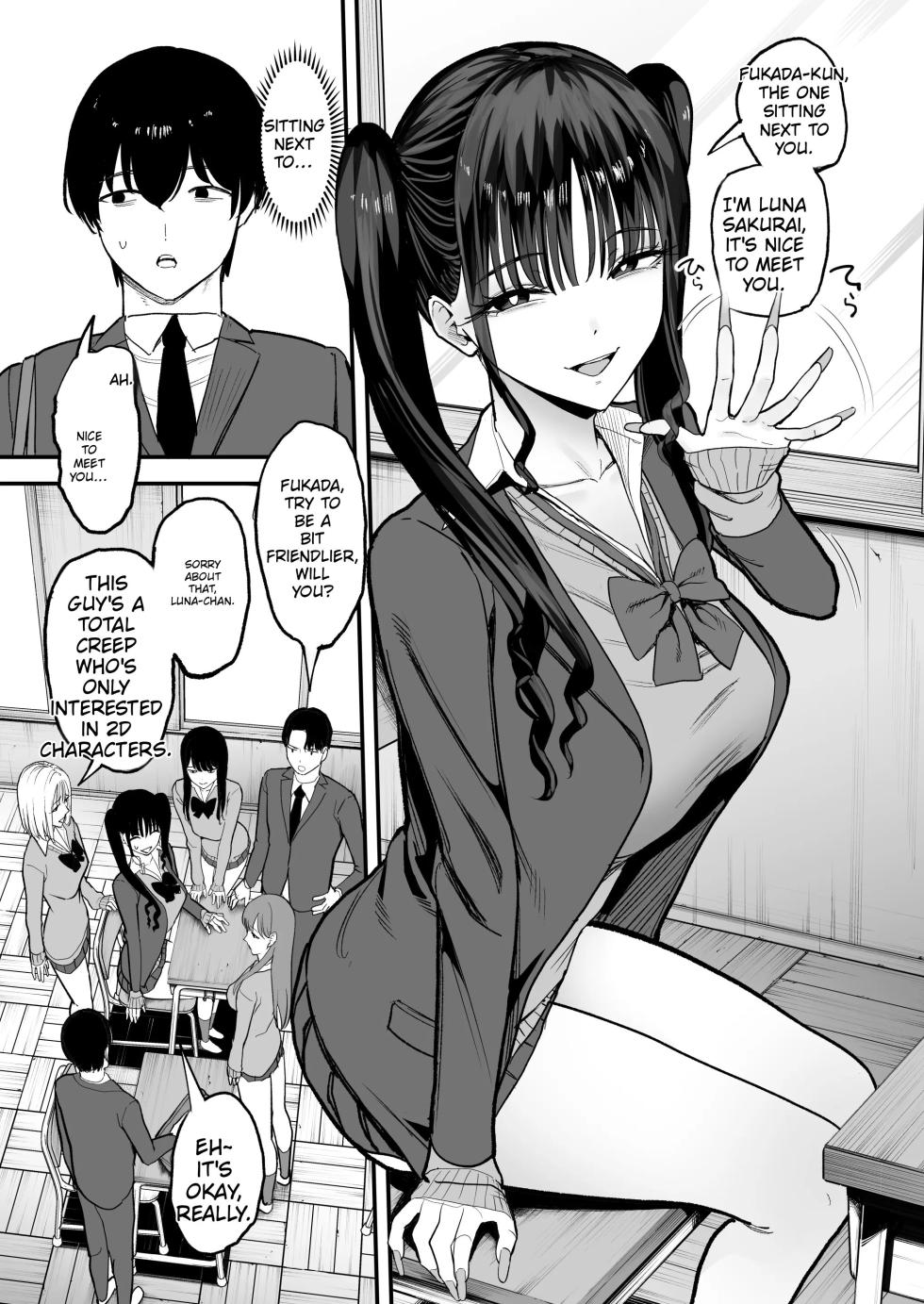 [Amagami Honpo (Manno)] Nijigen Otaku no Ore ga Tenkou Shite Kita Kyonyuu Idol ni Otosareru made - A 2D Otaku Falls for the Curvy Idol Transfer Student | How I, a 2D-Obsessed Otaku, Fell for the Busty Idol Who Transferred to My School [English] [Digital] - Page 7