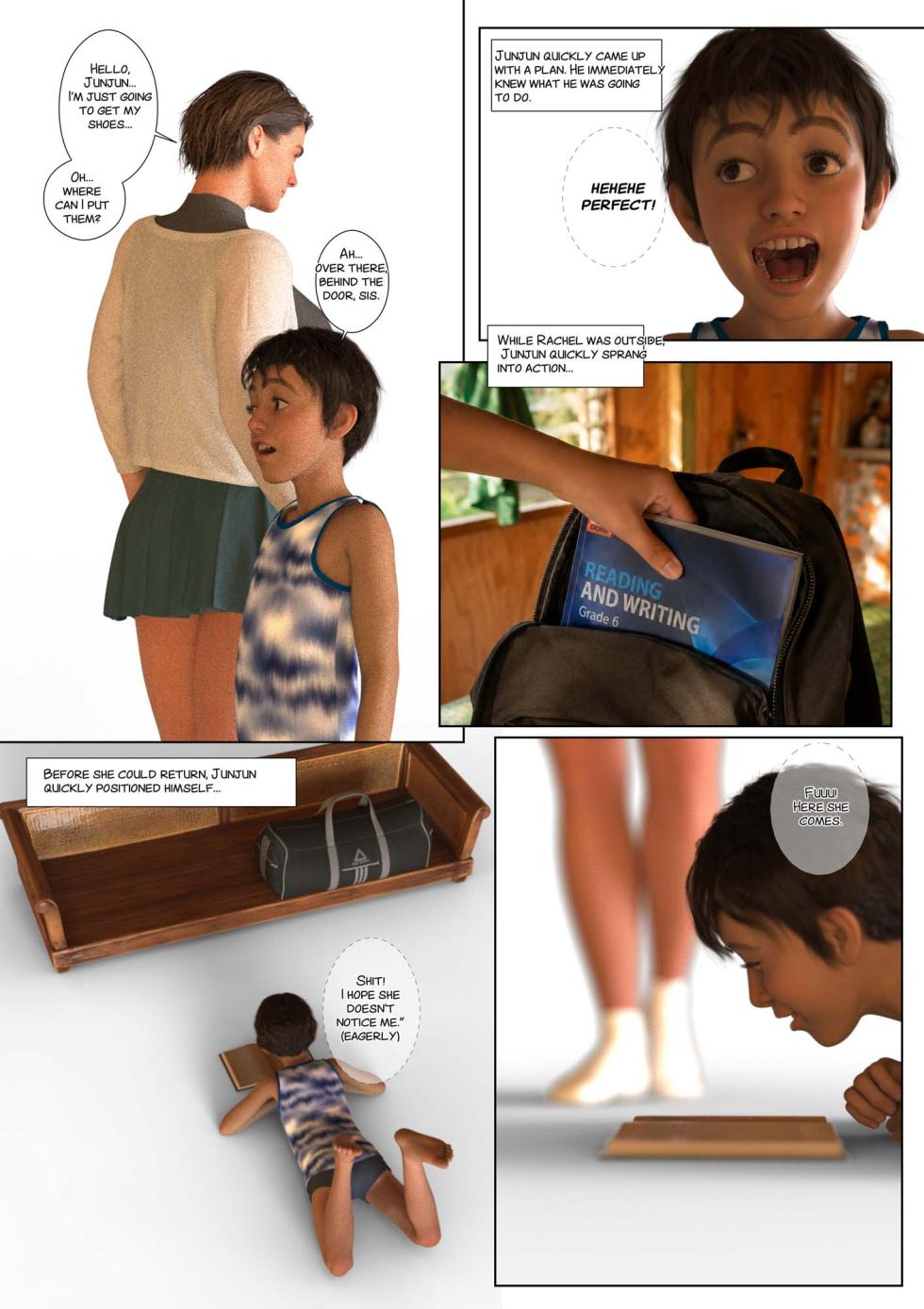 Junjun Boso Adventure: Big Sister's Room - Peep 1 - Page 4