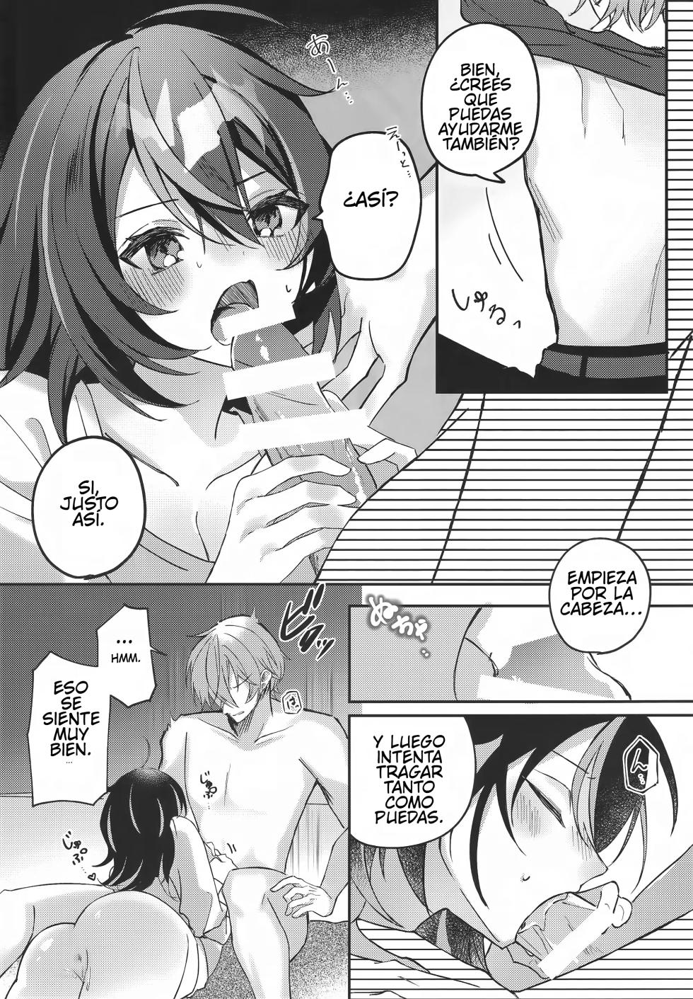 (C106) [Strawberry Langue de Chat (Minase)] Amayadori wa Taion de. - Under the rain. (Zenless Zone Zero) [Spanish] - Page 13