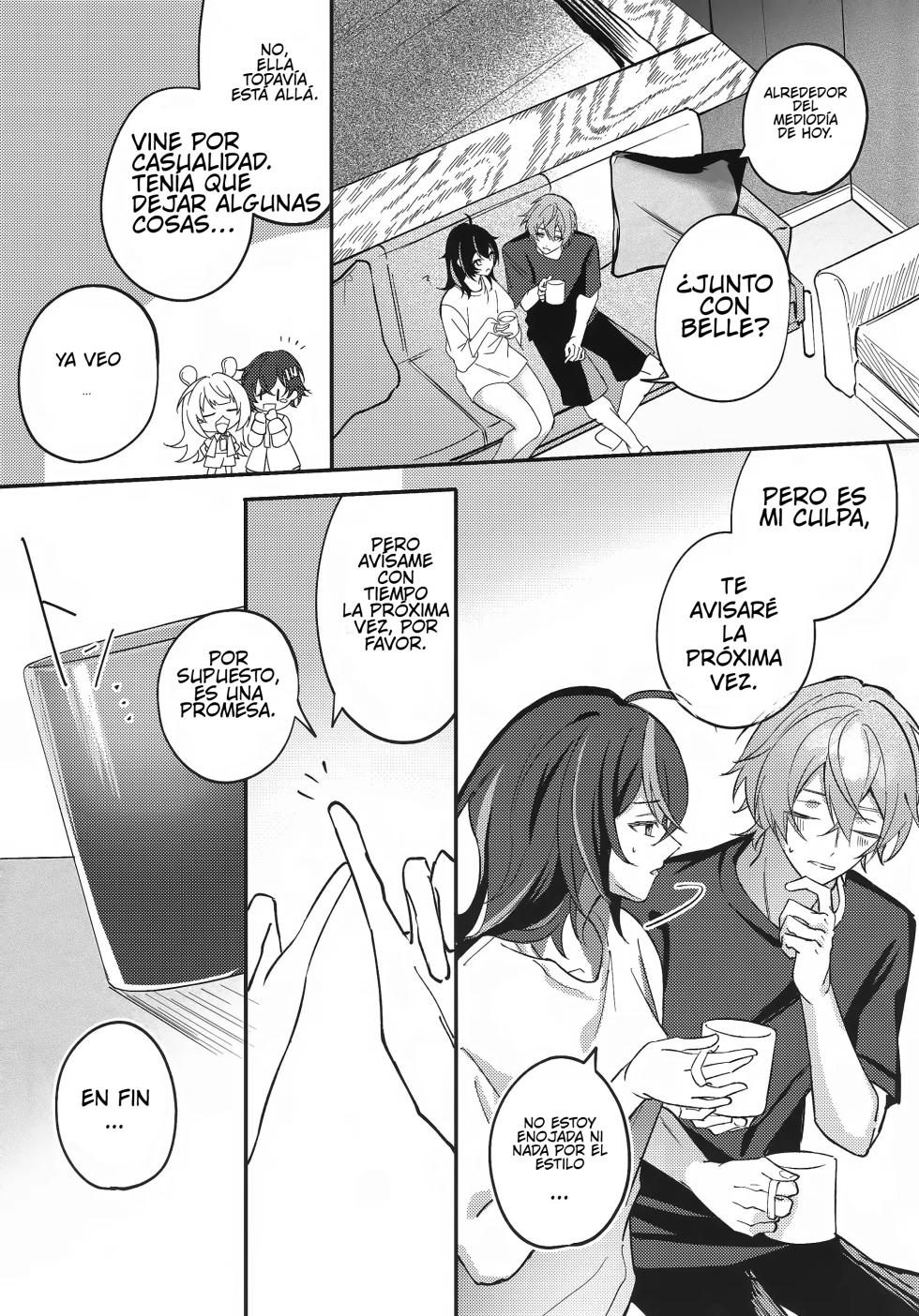 (C106) [Strawberry Langue de Chat (Minase)] Amayadori wa Taion de. - Under the rain. (Zenless Zone Zero) [Spanish] - Page 20