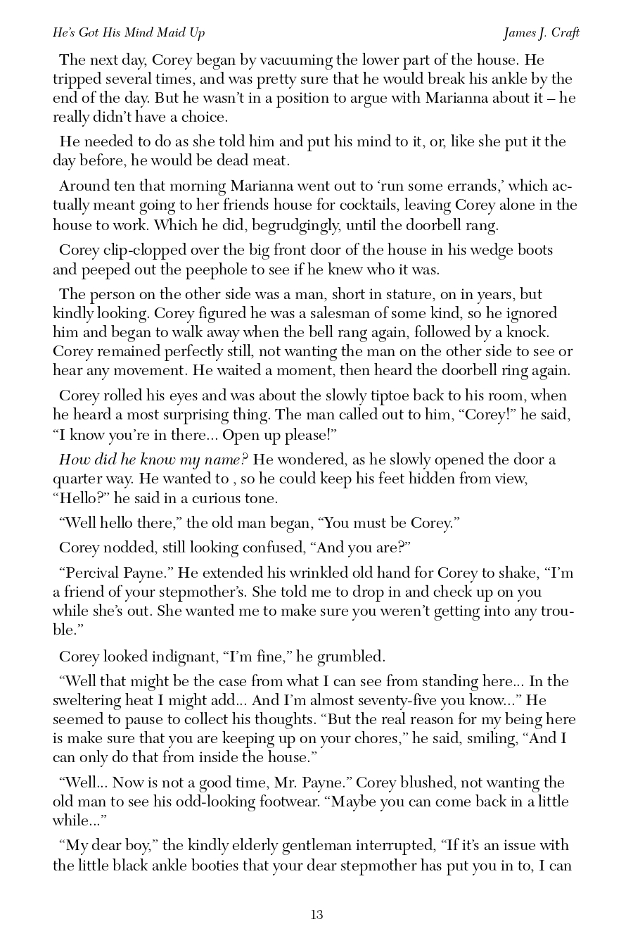 He's Got His Mind Maid Up James J. Craft - Page 15