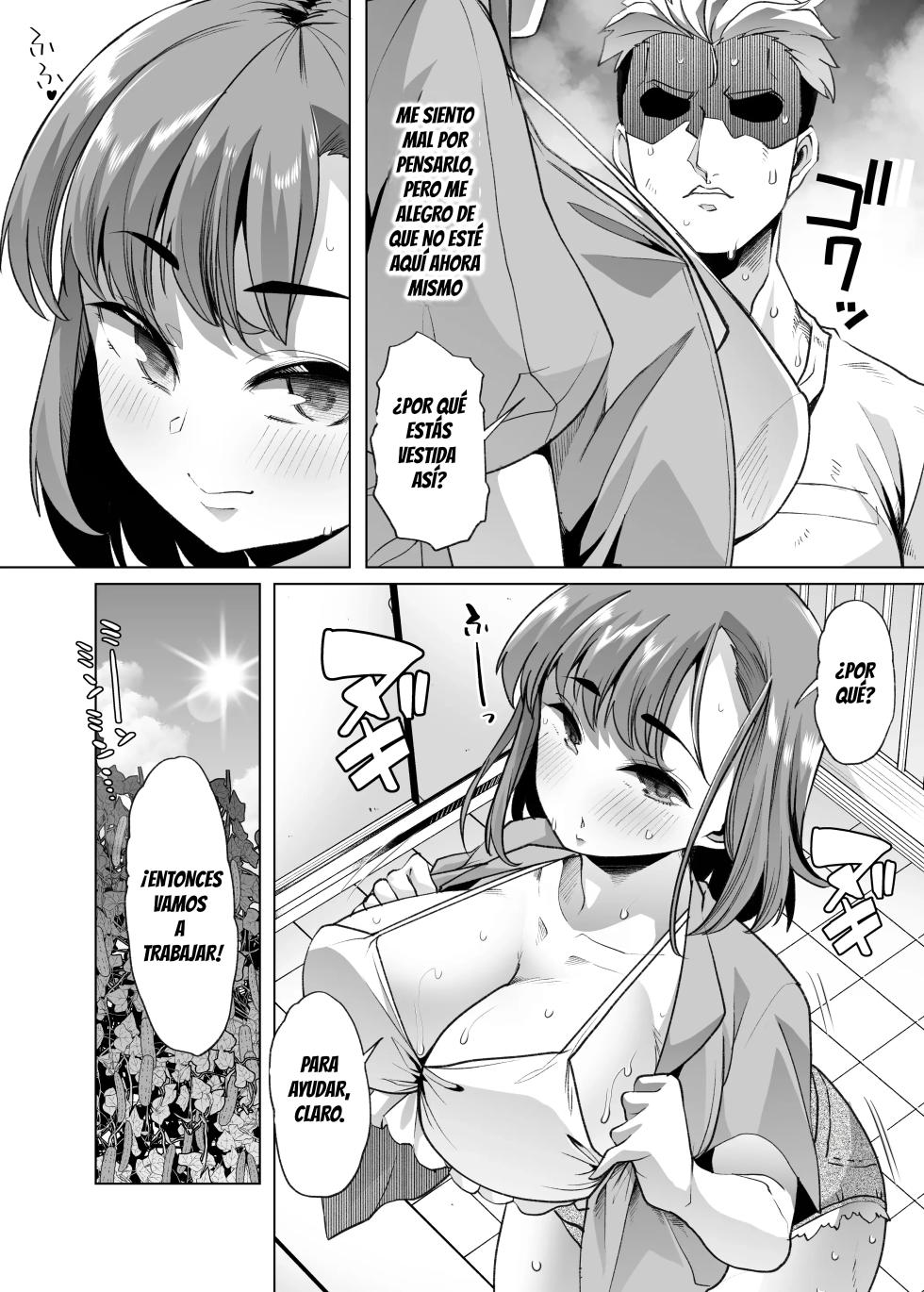 [Shiroganean (Mitsuhime Moka)] Tada Hitasura. ~Shinkon Nouka no Orenchi ni Shokugyou Taiken ni Kita JK ga Mechakucha Ero katta Sei de~｜Sin Parar ~Aunque Soy un Recién Casado, No Pude Resistirme a la Sexy Estudiante de Prepa que Vino por Prácticas Laborales a la Granja~ [Spanish] [Darius Scan] - Page 16