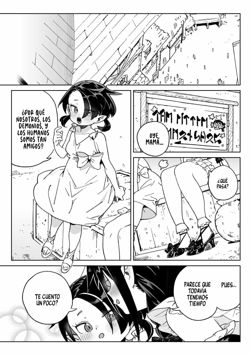 [Meshikutteneru. (Atage)] Mazoku no Mesu Bokujou no Ugoku Oniku no Himitsu ~Kachiku tte Benri de Omoshiroi~ | El secreto de la ‘carne viviente’ de la granja de hembras demonio ~qué útil e interesante es el ganado~ [Spanish] [Runas de Ariwyin] [Digital] - Page 2