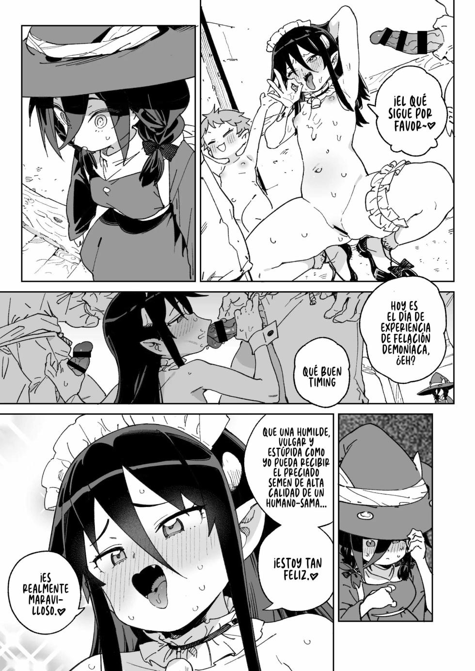 [Meshikutteneru. (Atage)] Mazoku no Mesu Bokujou no Ugoku Oniku no Himitsu ~Kachiku tte Benri de Omoshiroi~ | El secreto de la ‘carne viviente’ de la granja de hembras demonio ~qué útil e interesante es el ganado~ [Spanish] [Runas de Ariwyin] [Digital] - Page 8