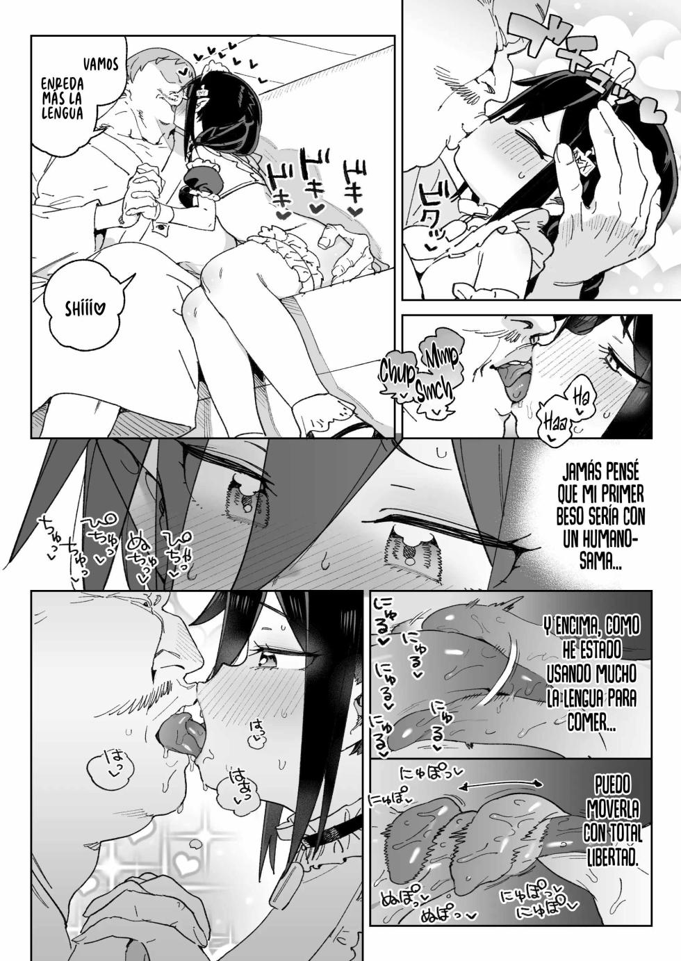 [Meshikutteneru. (Atage)] Mazoku no Mesu Bokujou no Ugoku Oniku no Himitsu ~Kachiku tte Benri de Omoshiroi~ | El secreto de la ‘carne viviente’ de la granja de hembras demonio ~qué útil e interesante es el ganado~ [Spanish] [Runas de Ariwyin] [Digital] - Page 39