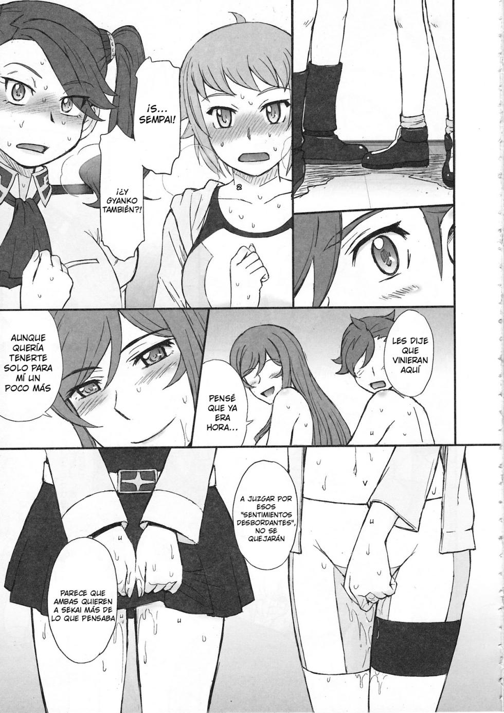 (C87) [Moon Ruler (Tsukino Jyogi)] Try Try Try!! (Gundam Build Fighters Try) [Spanish] [MTL] - Page 10
