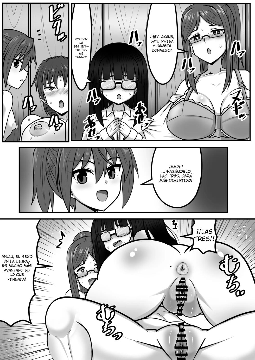 [Nobiru Jouhou Kyoku (Nobiru Wakako)] Futanari-chan le Quita la Virginidad a unas Estudiantes de Campo {Spanish} {EbisuTraslade - Winder} - Page 37