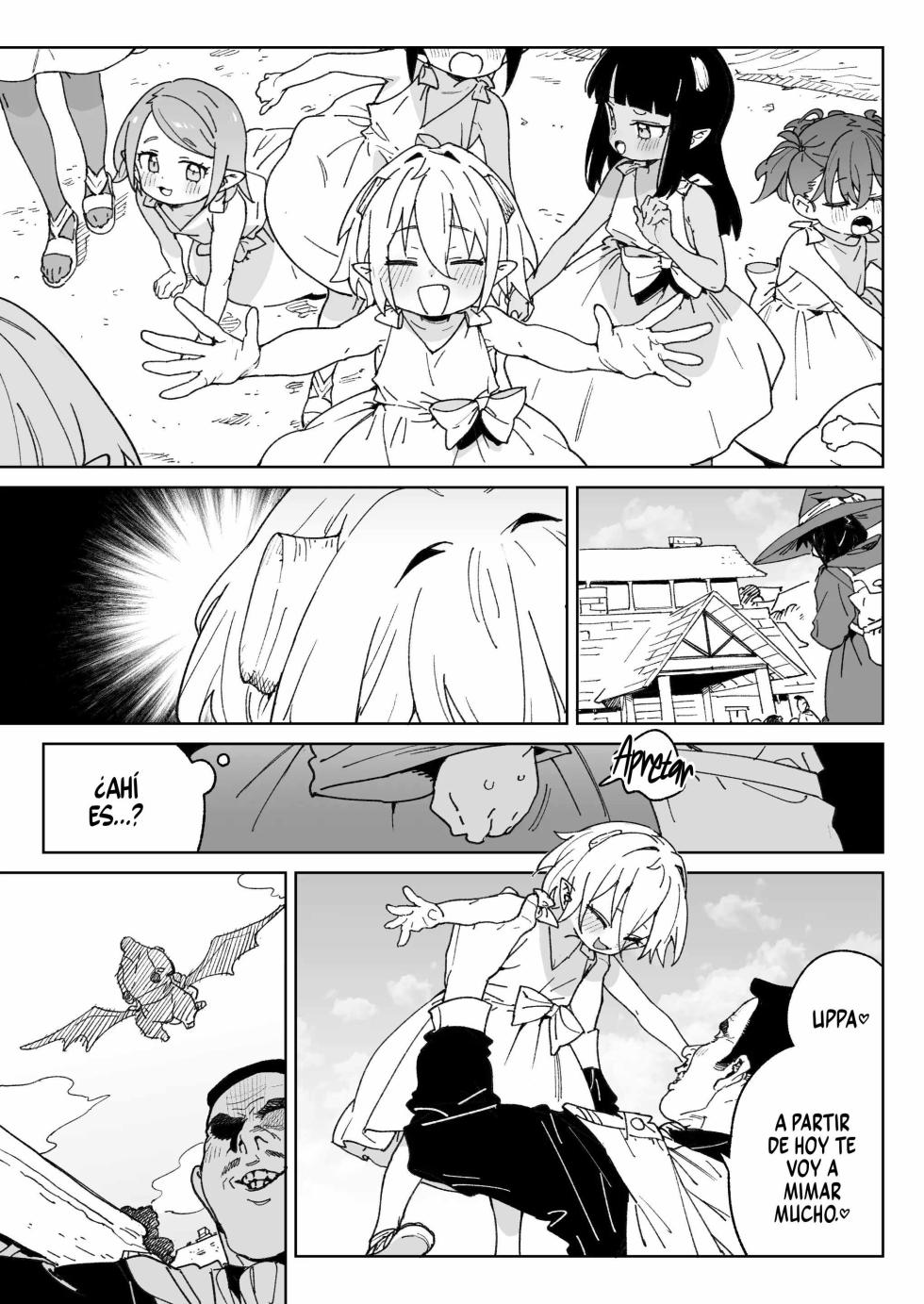 [Meshikutteneru. (Atage)] Mazoku no Mesu Bokujou no Ugoku Oniku no Himitsu ~Kachiku tte Benri de Omoshiroi~ | El secreto de la ‘carne viviente’ de la granja de hembras demonio ~qué útil e interesante es el ganado~ [Spanish] [Runas de Ariwyin] [Digital] - Page 4