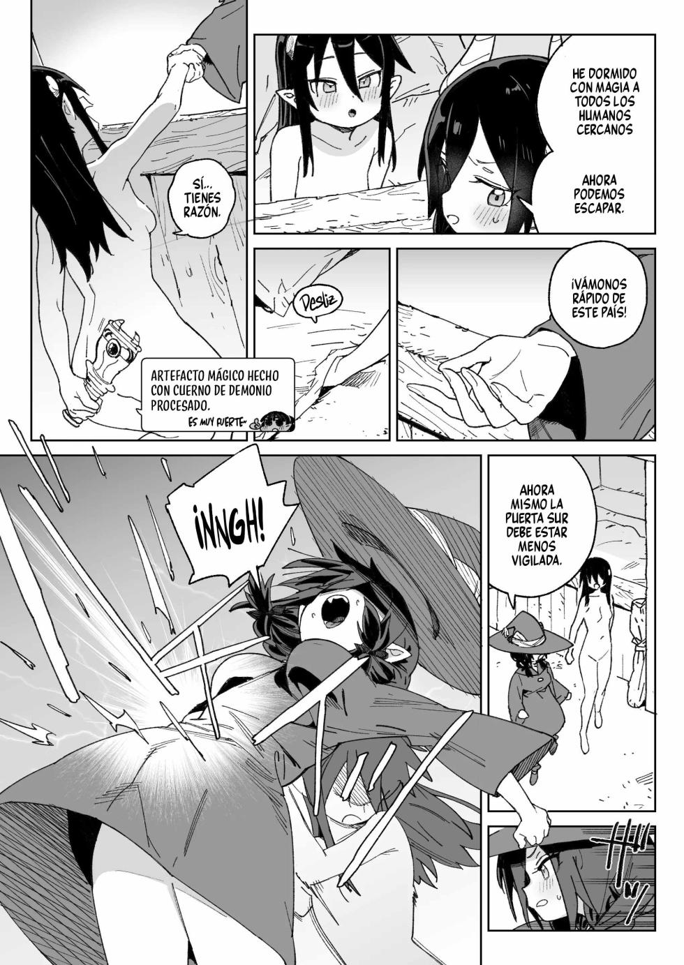 [Meshikutteneru. (Atage)] Mazoku no Mesu Bokujou no Ugoku Oniku no Himitsu ~Kachiku tte Benri de Omoshiroi~ | El secreto de la ‘carne viviente’ de la granja de hembras demonio ~qué útil e interesante es el ganado~ [Spanish] [Runas de Ariwyin] [Digital] - Page 12