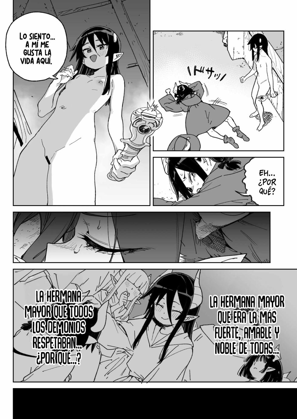 [Meshikutteneru. (Atage)] Mazoku no Mesu Bokujou no Ugoku Oniku no Himitsu ~Kachiku tte Benri de Omoshiroi~ | El secreto de la ‘carne viviente’ de la granja de hembras demonio ~qué útil e interesante es el ganado~ [Spanish] [Runas de Ariwyin] [Digital] - Page 13