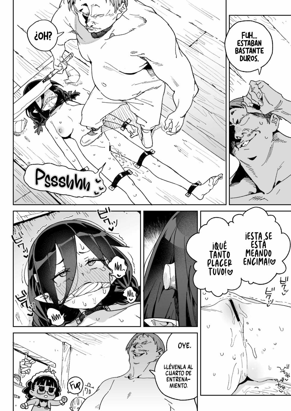 [Meshikutteneru. (Atage)] Mazoku no Mesu Bokujou no Ugoku Oniku no Himitsu ~Kachiku tte Benri de Omoshiroi~ | El secreto de la ‘carne viviente’ de la granja de hembras demonio ~qué útil e interesante es el ganado~ [Spanish] [Runas de Ariwyin] [Digital] - Page 17